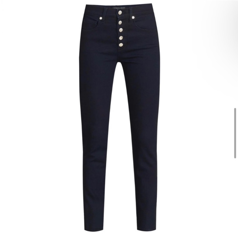 BNWT Veronica Beard High-waisted Button Fly Skinny Jeans, Size - 00/24
